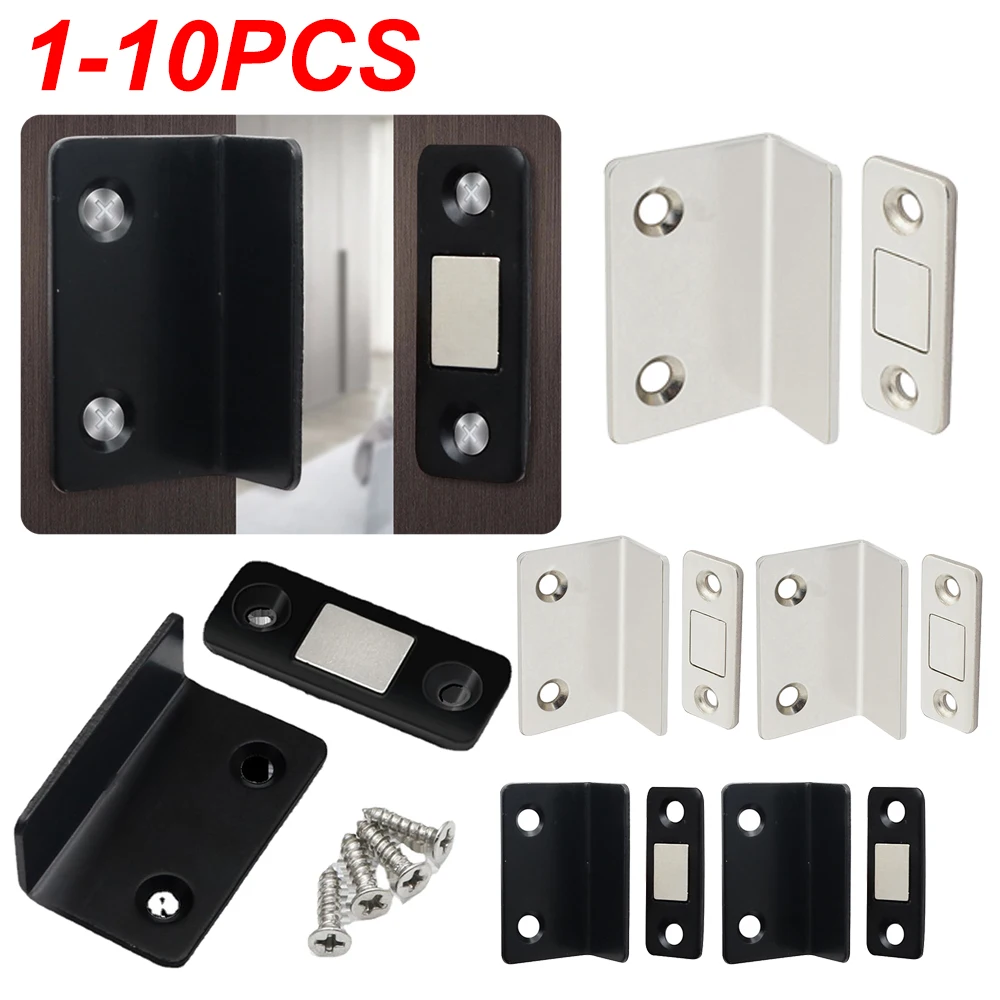 1-10pcs Strong Magnetic Door Stopper Cabinet Door Catches Latch Doors Magnetic lock Cupboard Ultra Suction Tool