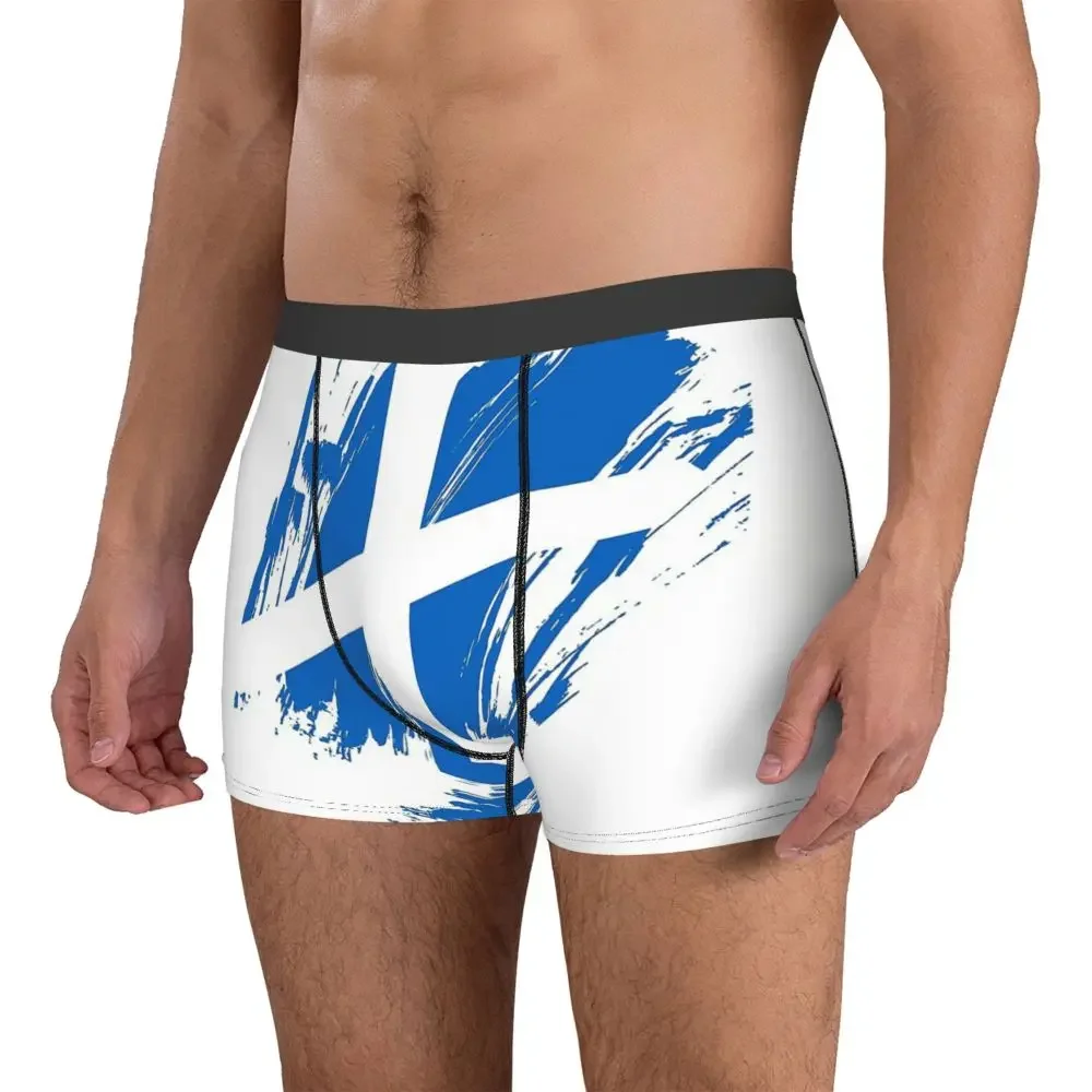 Scotland Alba National Flag Underpants Breathbale Panties Men's Underwear Print Shorts Boxer Briefs