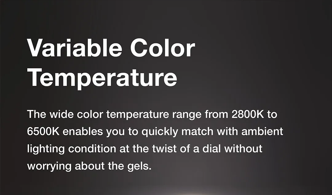 ML60Bi ML60 Bi 60W Bi-Color LED Light Silent Mode Portable Brightness Adjustment