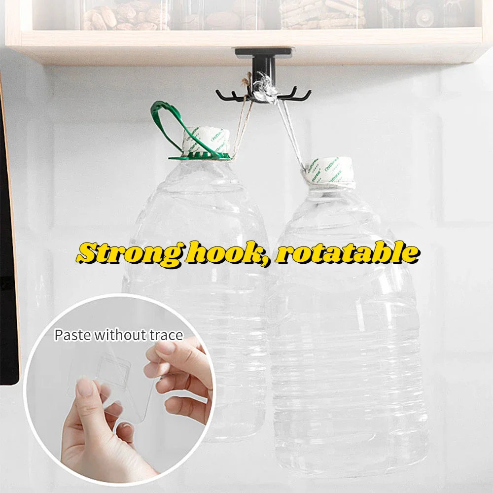 

For Kitchen Hook Organizer Bathroom Hanger Wall Dish Drying Rack Holder for Lid Cupboard Storage Cabinet Shelf Kitchen Gadgets