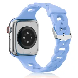 Premium Silicone Watch Band - Versatile and Durable Bracelet Strap - 42 44 45 46 49 mm (Lilac)