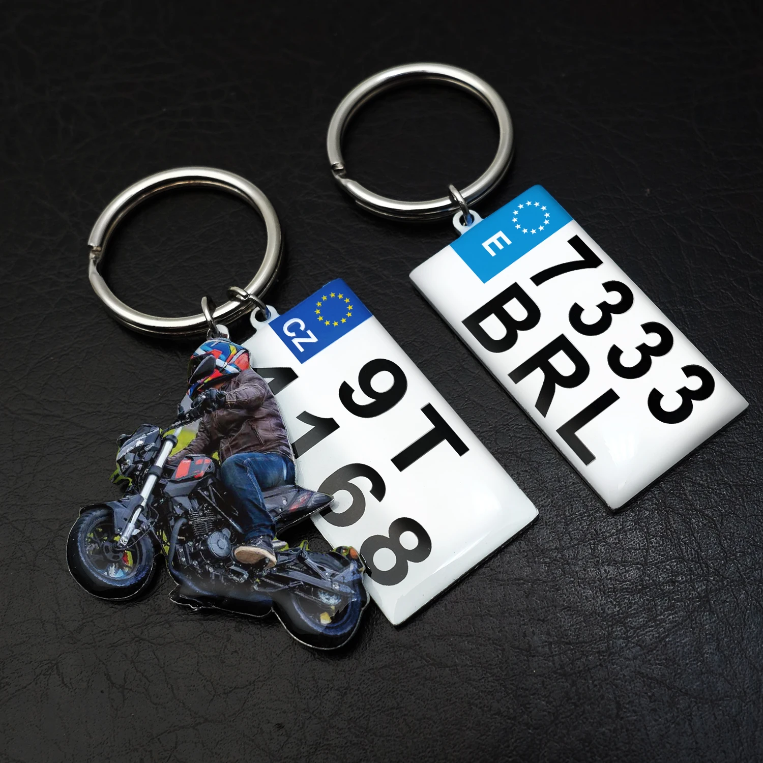 

Personalized Number Plate Keychain Car Number Plate Keychain New Driver Gift For Him Anti-lost Keyring Motorcycle Keychain