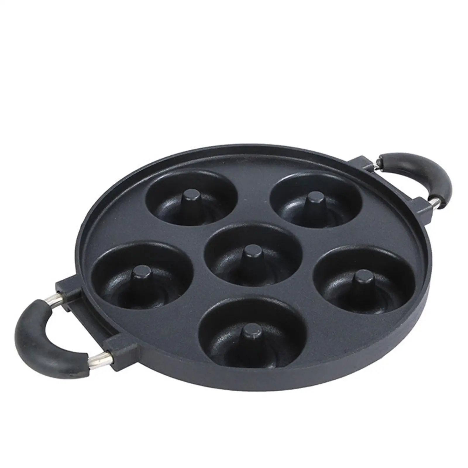 Donut Maker Pan Multipurpose Anti Scald Homemade Stovetop Baking Pan Donut Baking Pan for Snack Household Donut Party Tea Party