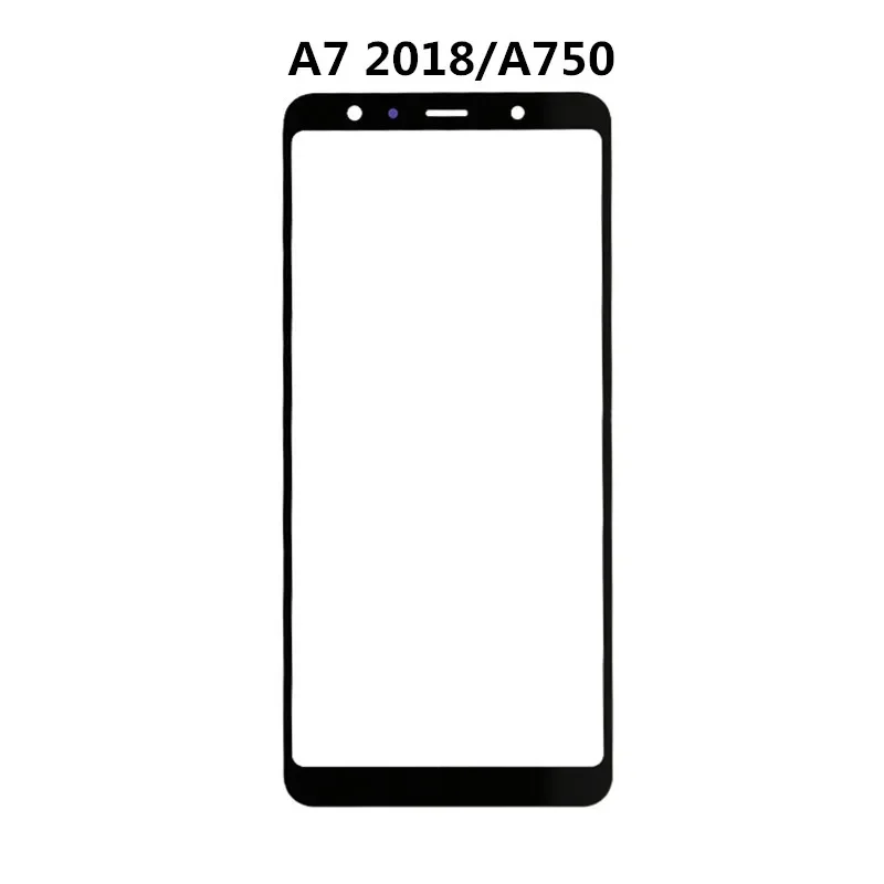 A750 Outer Screen Touch Panel LCD Display Front Glass Repair Parts + OCA For Samsung Galaxy A6 A7 A8 Plus A9 Pro A8S A9S