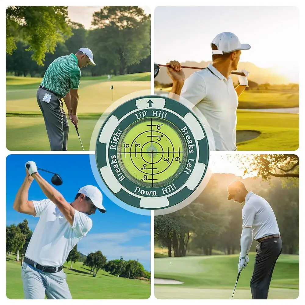 Description Picture 6 of itemGolf Level Ball Marker Hat Clip Golf Trainer Reading Aid With Level Golf Ball Position Mark Alignment Ball Mark Badge