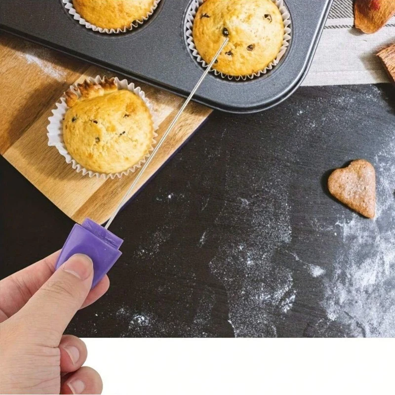 Probador De Pasteles De Acero Inoxidable Reutilizable - Aguja Para Comprobar Punto De Cocción Cupcakes, Muffins Y Pan