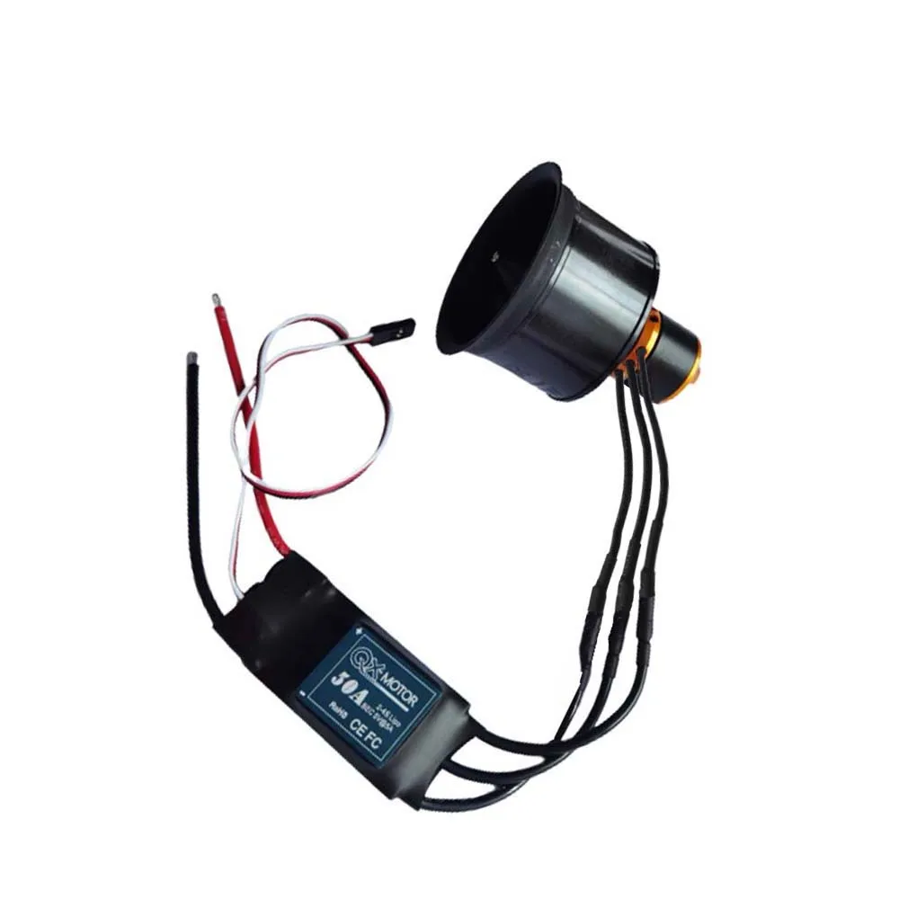 High-Performance 50mm 12-Blade Ducted Fan with Brushless Motor