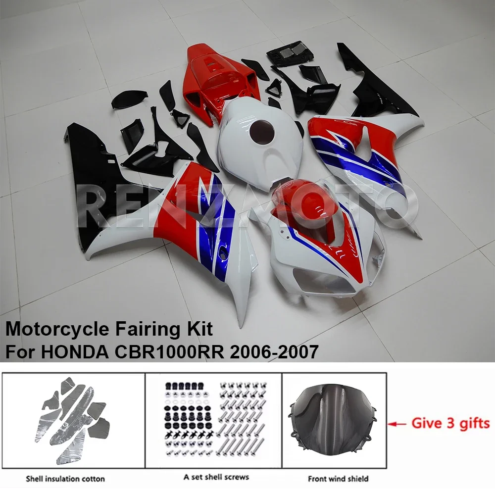 

Motorcycle Fairing Set Body Kit Plastic For HONDA CBR1000RR CBR 1000 RR 2006-2007 Accessories Injection Bodywork H1007-113A