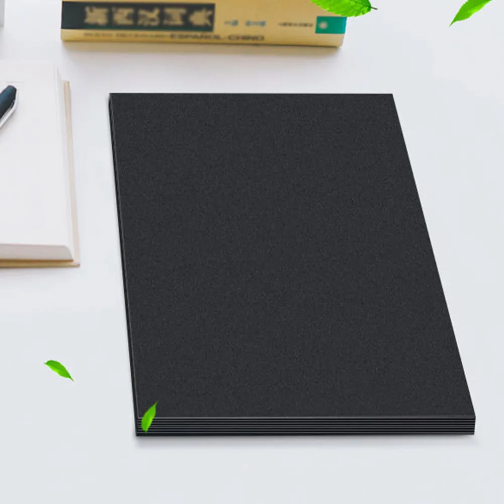 100Pcs A4 검정 두꺼운 크래프트 종이 150Gsm DIY 그림 그리기 판지 스크랩북 크리스마스 카드 명함 방수