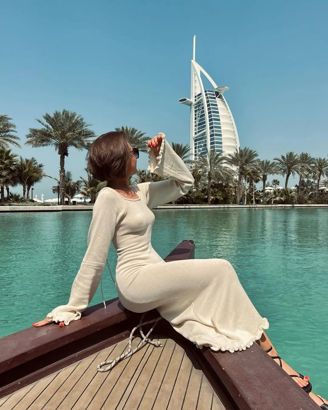 Ruffled Backless Knit Dress Solid Female Casual Lace-Up High Waist Long Sleeve Maxi Dress Knitwear Bandage Fashion Dress