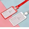 1Pcs Aluminum Alloy Work Name Card Holders Business Work Card ID Badge Lanyard Holder Men Women Metal ID Business Case 5
