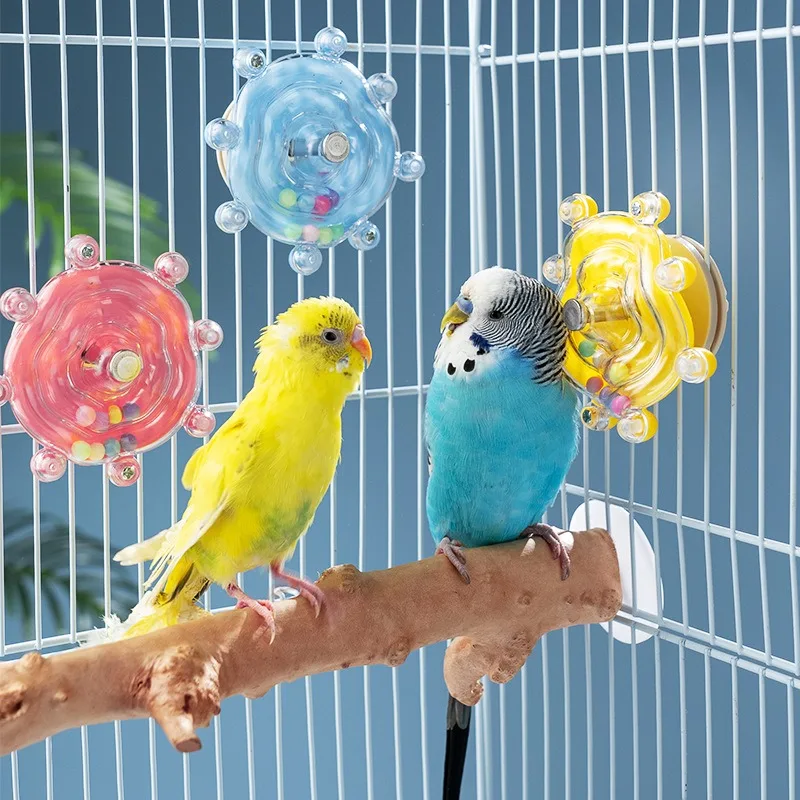 Educatief papegaaienspeelgoed met decompressiefuncties Hoogwaardig vogelverzorgingsspeelgoed met draaiende muziek om verveling tegen te gaan - hoogwaardig product