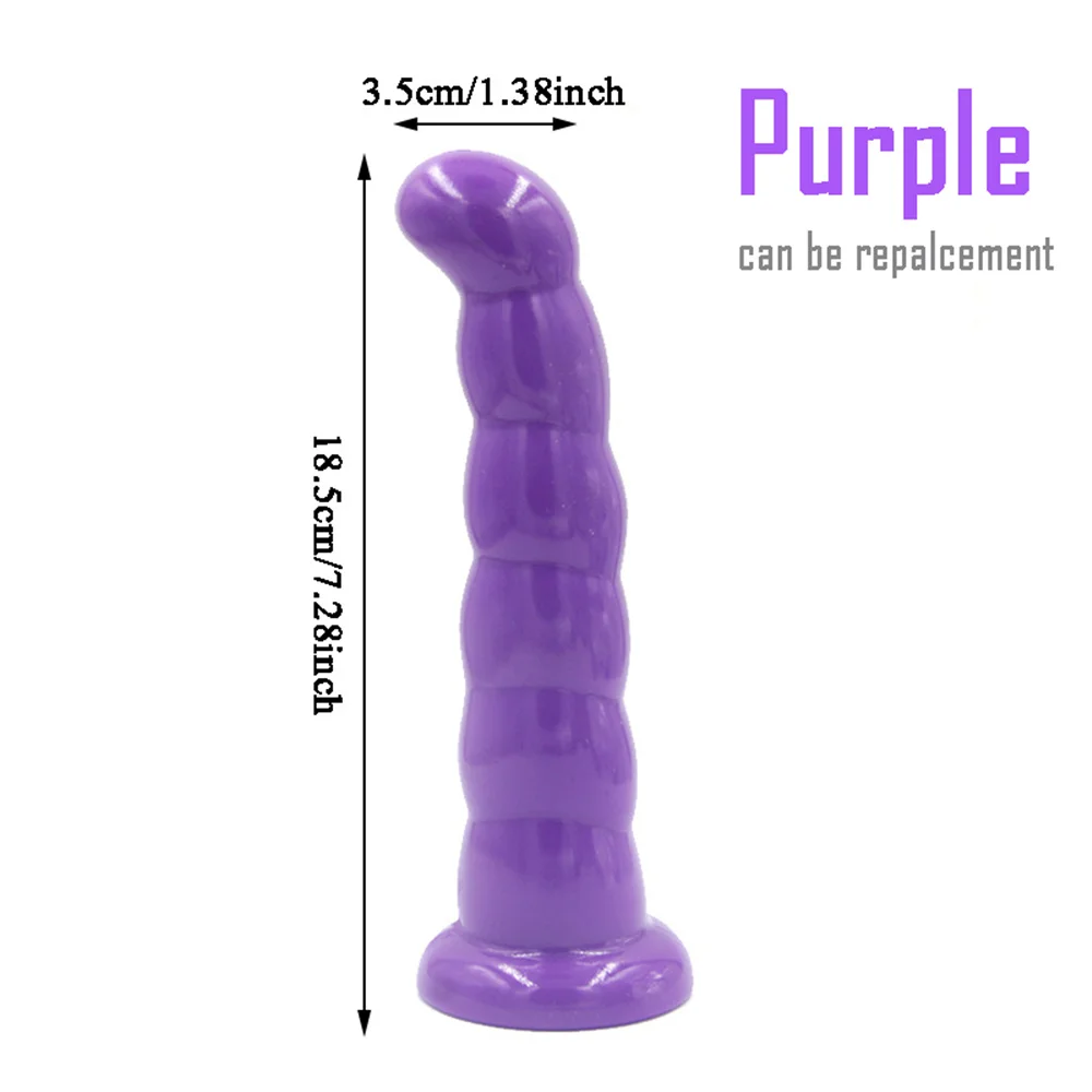 Soft Realistic Enorme Female TPR Penis Head Strap On Dildos Replacement Anal Plug Sex Toys