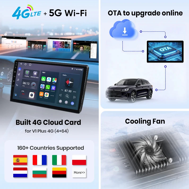 Sistema Estéreo Inteligente Junsun de 9 Pulgadas con Android 15 para Volvo S80 1998-2006, Radio para Auto, CarPlay Inalámbrico, Voz AI, Pantalla Táctil IPS, Reproductor Multimedia Inteligente, Unidad Principal 2 Din, Navegador GPS, Mirror Link, Bluetooth Automotriz, 4G, WIFI, FM, AM, DSP, RDS, SWC, DAB+ 5