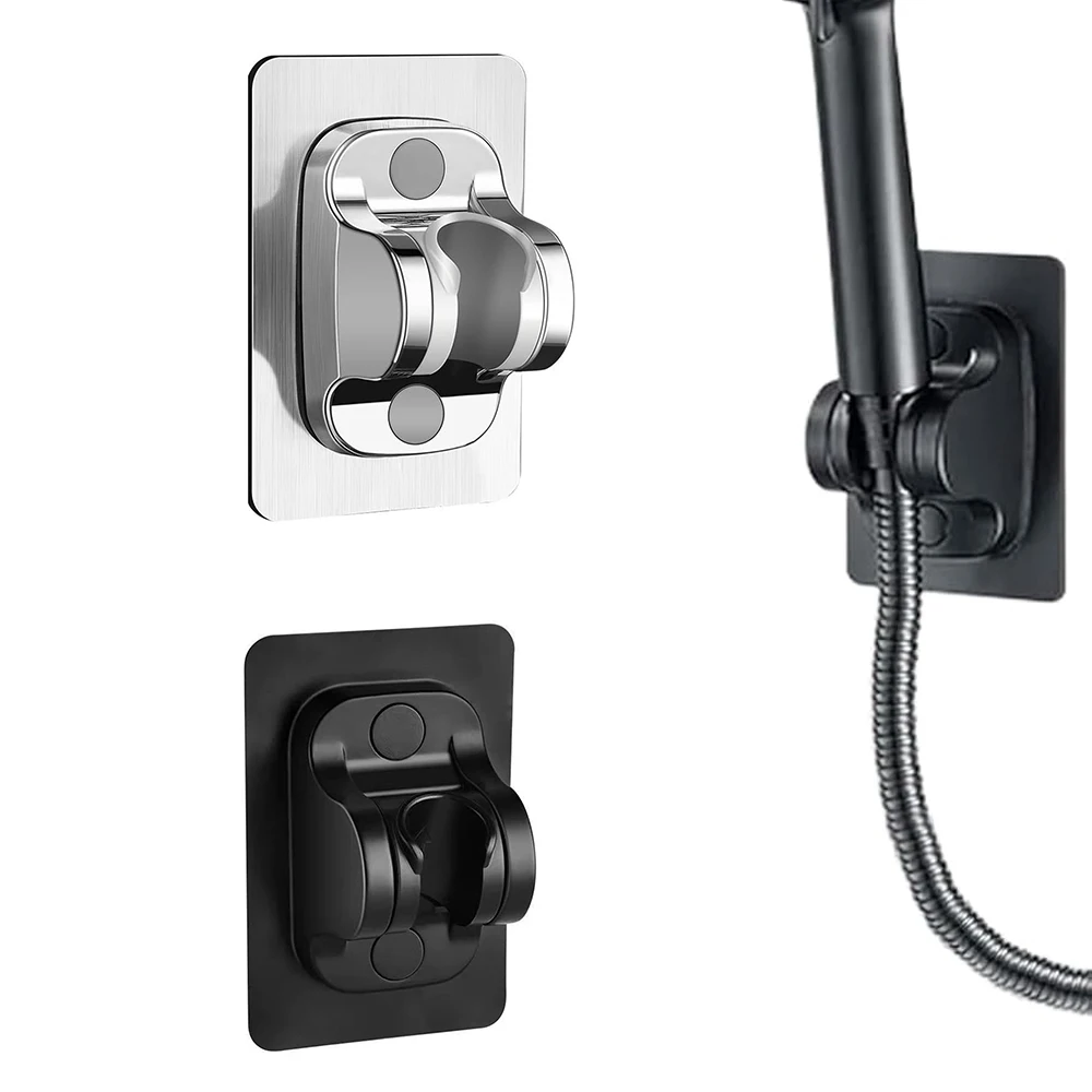 1PC ABS Shower Bracket Base Strong Universal Adhesive Waterproof Adjustable Showerhead holder Bathroom Head Support