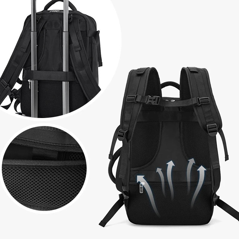 Travel Bag Men's Outdoor Mountaineering Backpack Super Large Capacity Travel Backpack with Shoe Compartment Luggage Bag