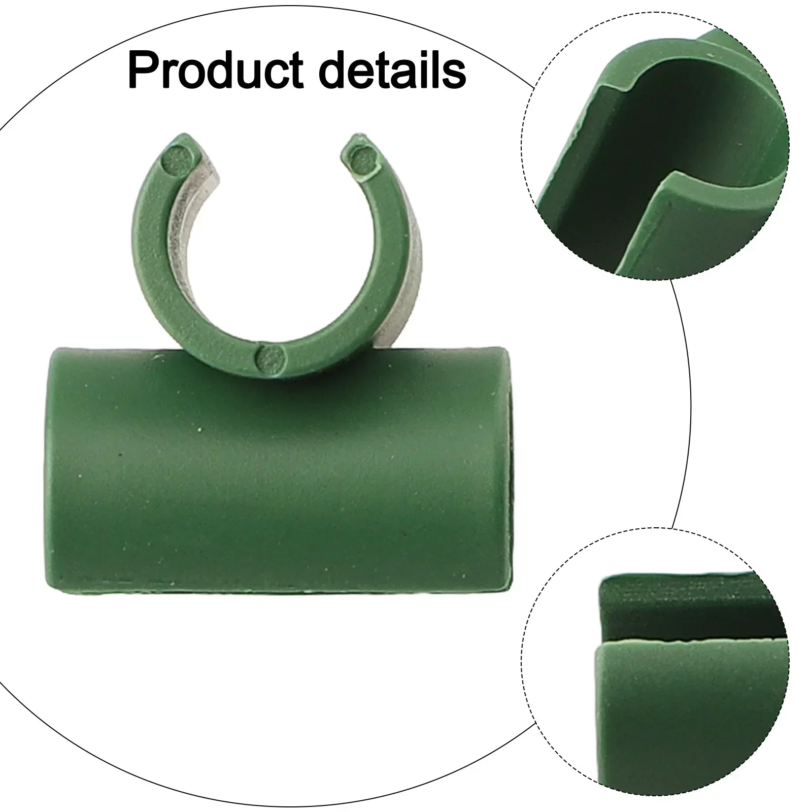 50pcs Plant Support Green Connector Fixing Clip Fruit Netting Orchard PP Vegetable 8mm Balls Bamboo Cage Cane Garden Supplies