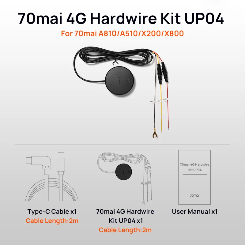 (新品)70mai Dash Cam Omni 32GB+Hardwireキット Amazon.com: 70mai Hardwire Kit UP02, 10ft Micro USB Dash