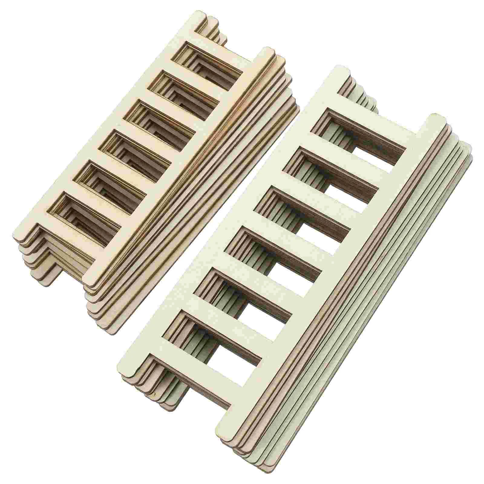 

Miniature Ladder DIY Wooden Tiny Ladder Mini House Landscape Decoration