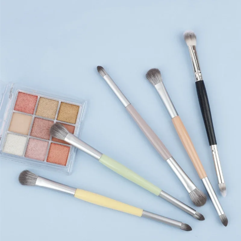Single Makeup Brush Double-ended Eye Shadow Brush Smudge Detail Highlight Brighten Soft Professional Makeup Tool makeup brush