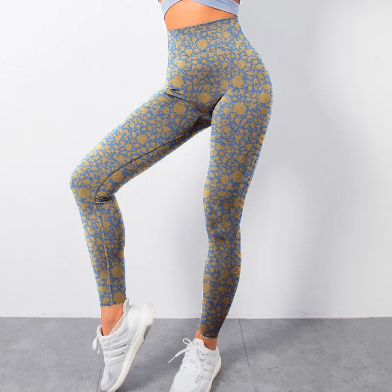 

Леопардовые бесшовные леггинсы с высокой талией и боковым вырезом, женские мягкие трико для тренировок, одежда для фитнеса, штаны для йоги, спортивная одежда для тренажерного зала