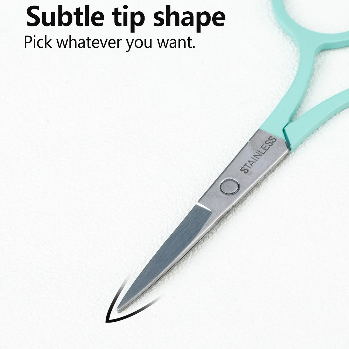 1 pcs cross embroidery flower scissors make-up scissors cross-border stainless steel tip color titanium tip
