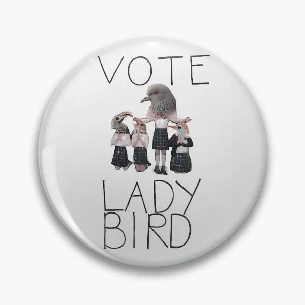 

Vote Lady Bird Soft Button Pin Brooch Collar Lover Badge Gift Metal Funny Clothes Creative Decor Fashion Jewelry Hat Women Cute