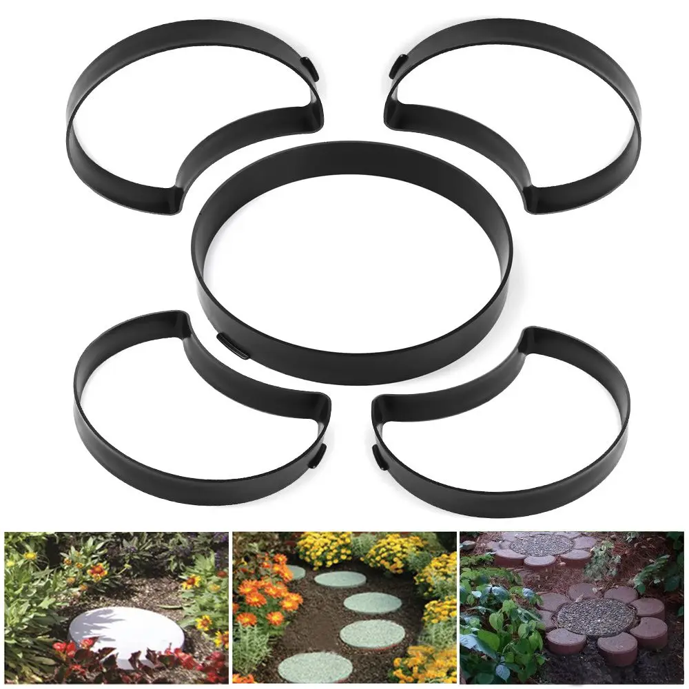 Floor Pavement Lawn Decoration Beton Brick Maker Concrete Molds Cement Mould DIY Garden Path Variety Shapes