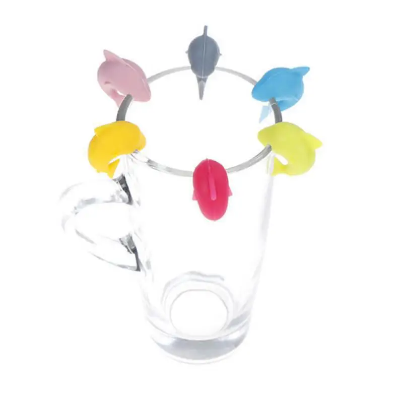 Wine Glass Marker Silicone Label Identifier Bar Tools Accessories for Wine Glasses Marks Party