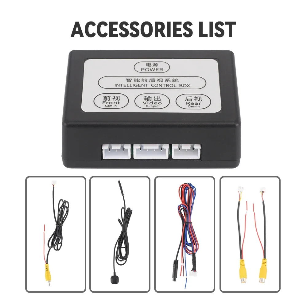 BINWEI Car Parking Monitor Video Channel Converter for Camera Front And Rear View Two-Way Control Box With Manual Switch
