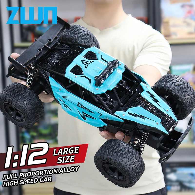 ZWN 1:12 1:16 20KM/H RC Car With LED Lights 2.4G Alloy Off