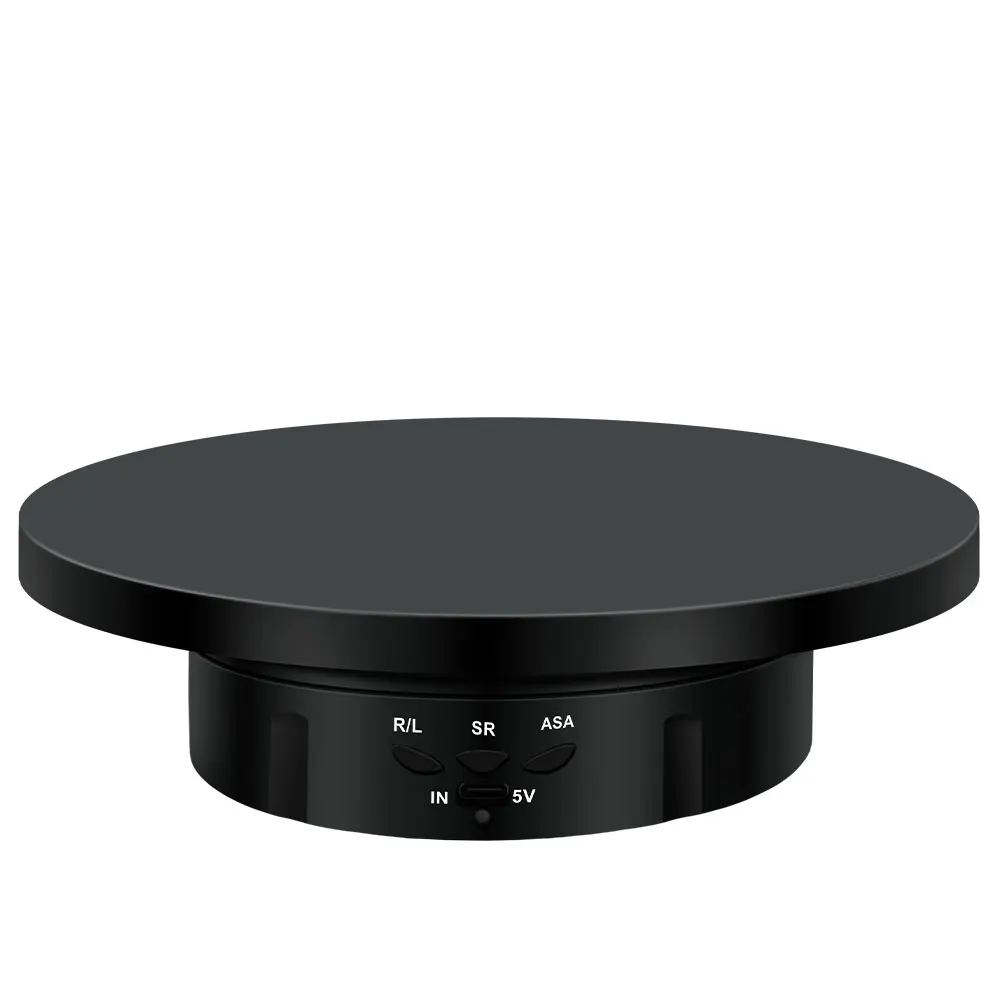 새로운 전동 턴테이블 360 °   회전 디스플레이 사진 촬영 턴테이블 USB 충전 디스플레이 스탠드 비디오 촬영용 회전판