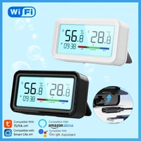 Tuya WiFi Temperature Humidity Sensor with Backlight Screen Display Smart Life Hygrometer Thermometer Support Alexa Google Home