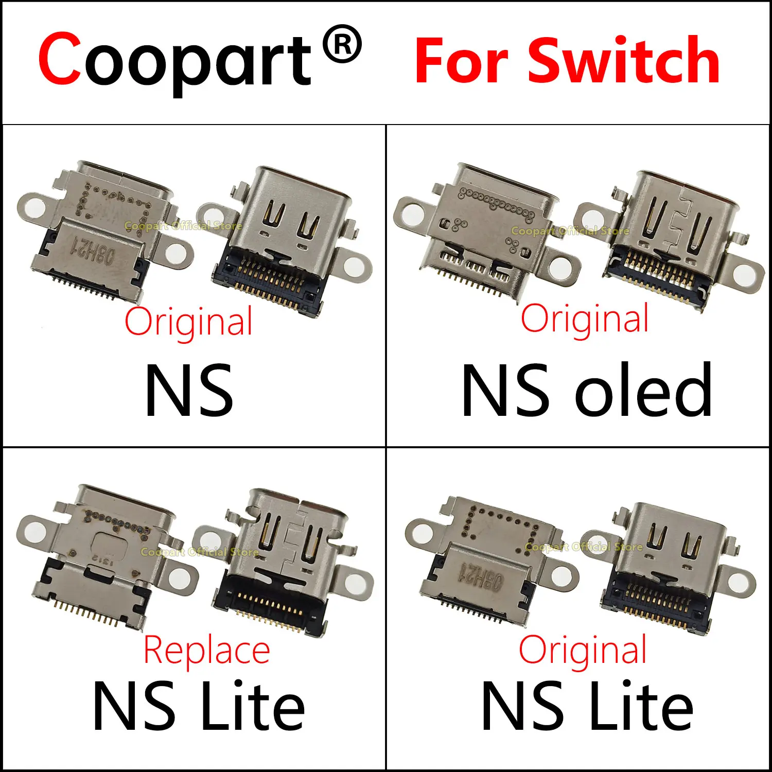 

Original New USB TypeC Charging Port Plug Charger Data Socket For Nintendo Switch NS Lite Oled Console Charging Port Connector