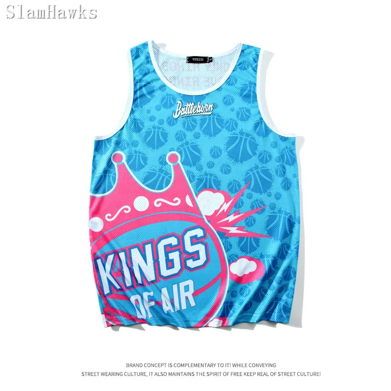 thumbnail image 1 of Camisetas de baloncesto con estampado 3D para hombre y mujer, camisetas de entrenamiento con transferencia térmica con paisaje de verano de dibujos animados y arena para playa, 1 of 4