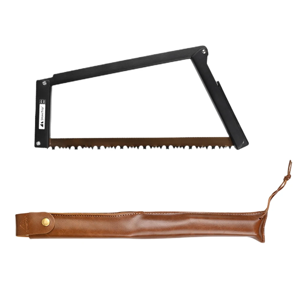 

Folding Saw Long Blade Camping Hand Saw Garden Bucksaw Handheld Aluminum Alloy Bow Saw with Storage Pouch Outdoor Survival Tools