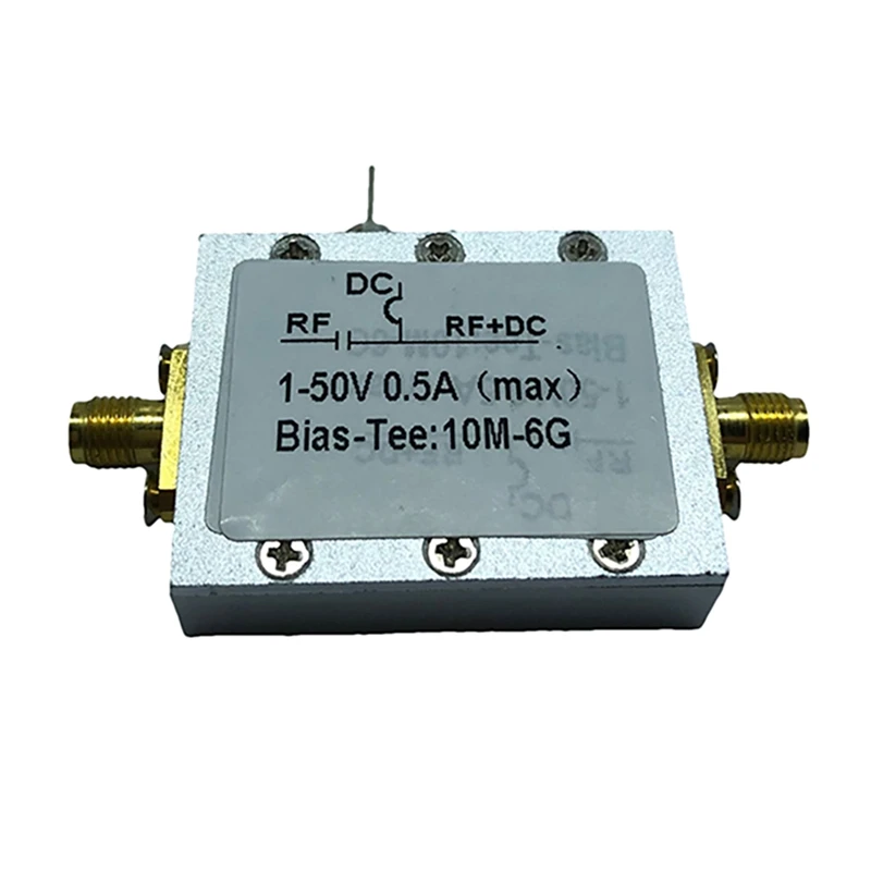 Radio Frequency RF Blocker Bias Tee 10MHz-6GHz Broadband Microwave Coaxial Bias 