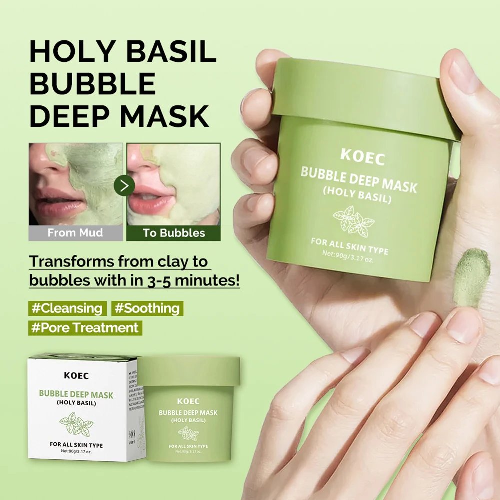 Description Picture 2 of itemBubble Deep Mask Deep Pore Cleansing Mask Korean Blackhead Wash Off Mask Detoxifying Clay Purifying Formulas For All Skin Types