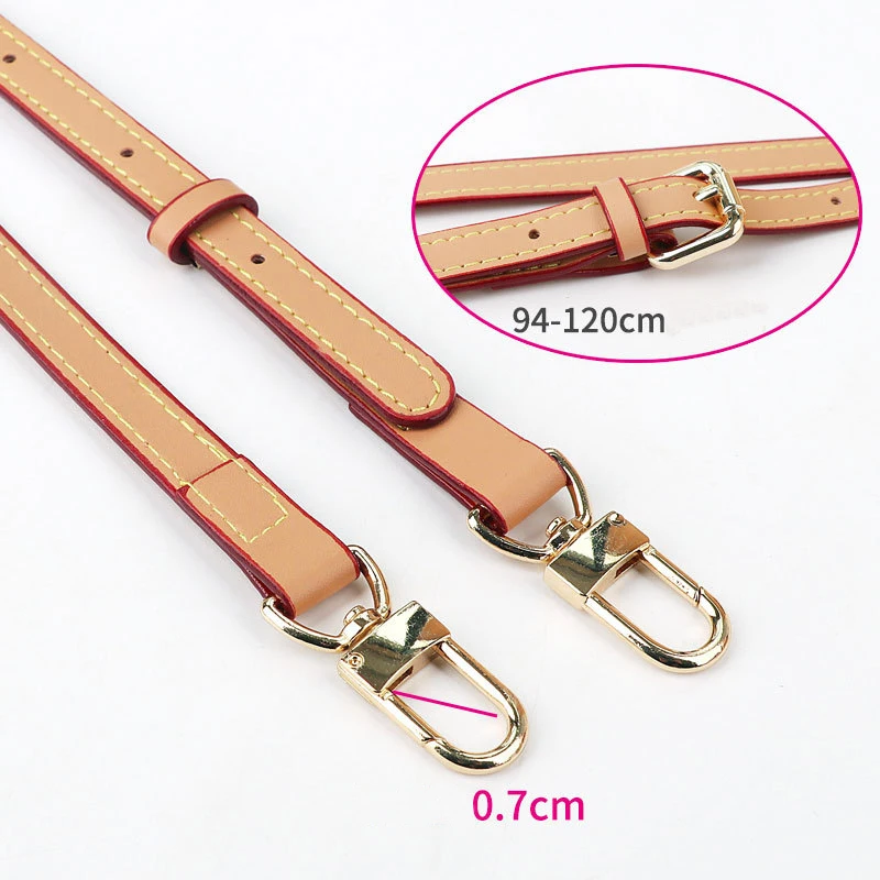 Leather Bag Strap Drawstring Shoulder Crossboday Strap Replacement Belt for Bucket Bag Women Customized Handbag Handles