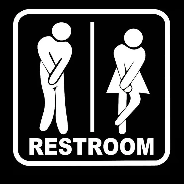 

Toilet Wc Door Sticker Bonding White Color 20cm