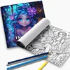 A Bold and Simple Decompression Creative Flower Fairy Coloring Book, Featuring Cartoon Cute Flower Fairy Characters 5