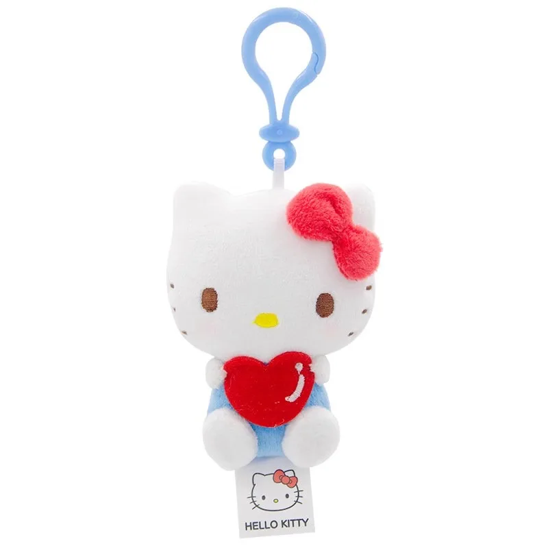 Key Chain Sanrio Hello Kitty Kuromi Melody Pachacoo Cinnamoroll Stuffed Toys Pendant Cute Plush Toys Keyring Anime Keychain Birthday Gift