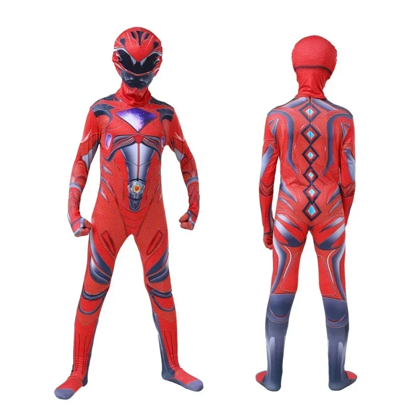 Ragazzi Power Mecha Five Beast Costume Bambini Bambino Adulti Mystic Force Superhero Party Cosplay Halloween Carnival Suit