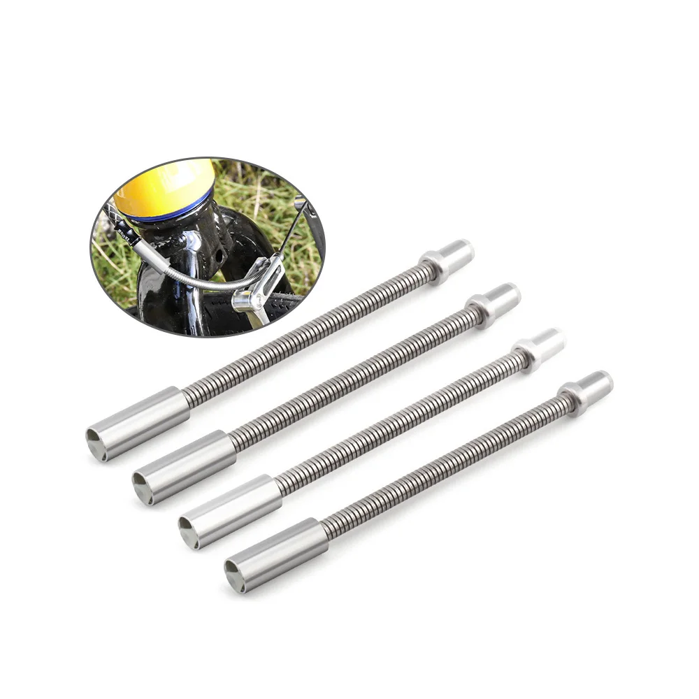 4pcs Bicycle V Brake Elbow Cable Pipe Adjustable Stainless Steel Fittings Replacement Mountain Bike