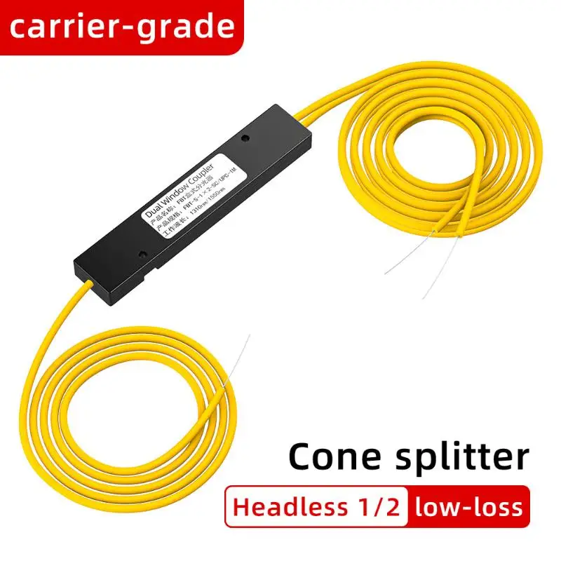 1 To 2 Splitter SC FC UPC 1X2 PLC Fiber Optical Splitter SC/UPC PCL Taper Type Splitter Computer Cable Cord Sleeves