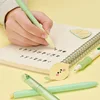Lopet 4pc/Set Student Stationery Gel Pen Rotate/Press Quick-drying Fragrance Black Core Multiple Styles Writing Experience 6