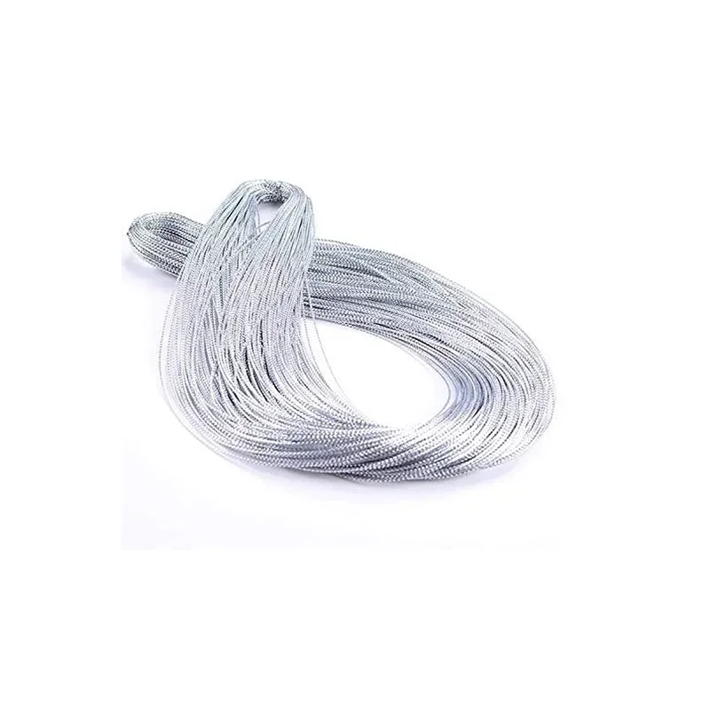 Luxurious Metallic Gold and Silver Crafting Cord - 100m, 1mm Thick
