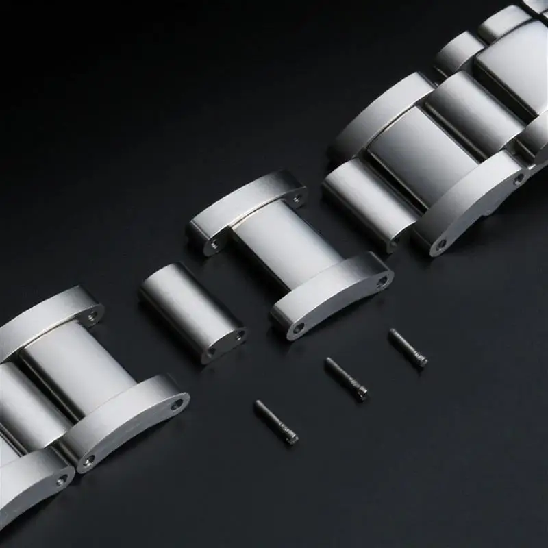 SCHIK 23mm Metal Watch Bracelets Men Stainless Steel Watchbands Fashion Women Watch Strap Band for fit Cartier Accessories