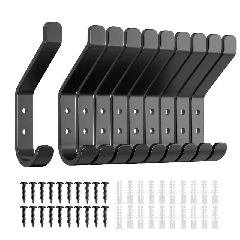 1/4/8Pcs Wall Coat Hook Multi-purpose Double Hook Clothes Towel Hanger Key Holder Kitchen Bathroom Storage Accessories self adhesive wall hooks,adhesive hooks,self adhesive hooks,adhesive wall hooks,wall mount hooks,coat hook,coat towel hanger
