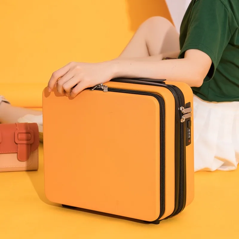 16 Inch Suitcase Cosmetic Bag Small Luggage Lockbox Small Light Suitcase Storage Box